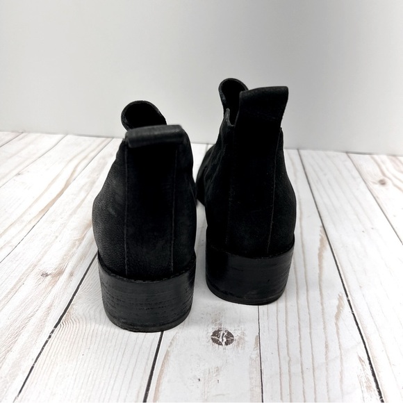 Eileen Fisher Black Leather Ankle Boots Size 6.5 - Picture 7 of 9